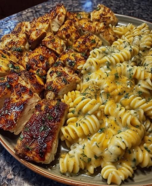 Velveeta Cajun Chicken Twists in Cheesy Garlic Cream