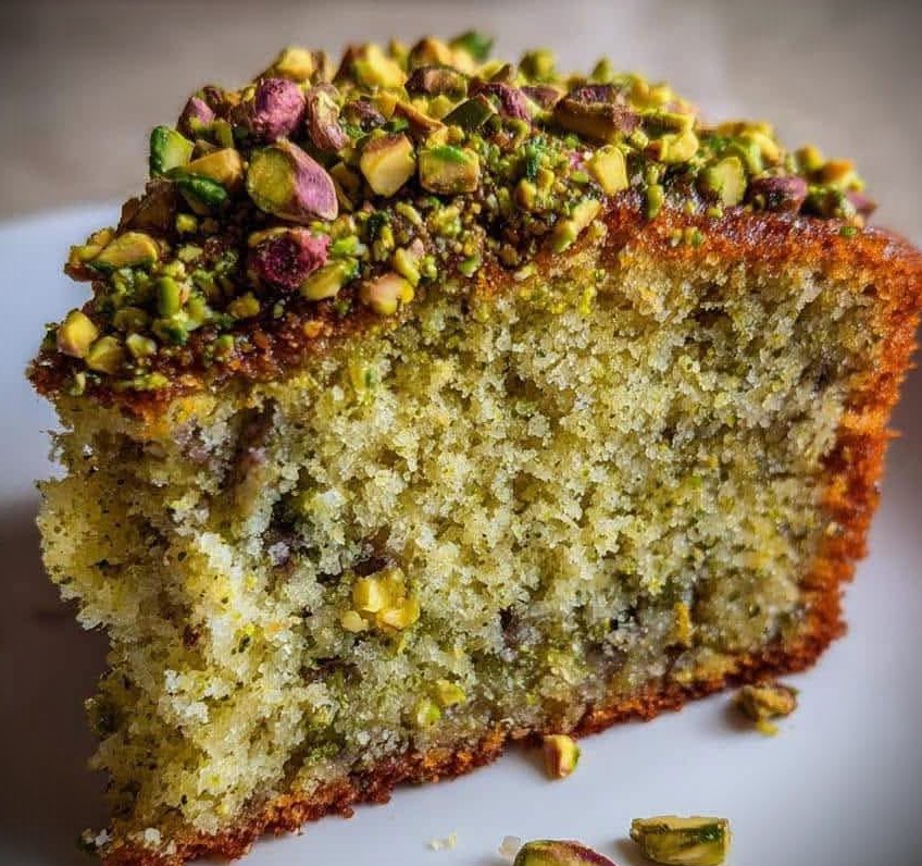 Pistachio Olive Oil Cake